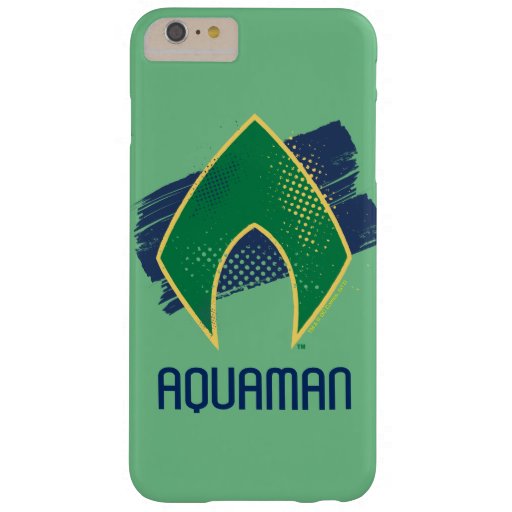 Justice League | Brush & Halftone Aquaman Symbol Barely There iPhone 6 Plus Case