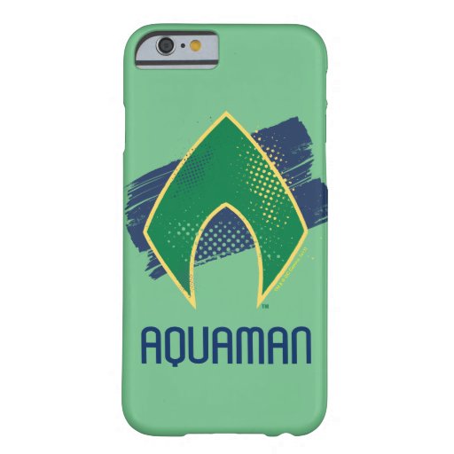 Justice League | Brush & Halftone Aquaman Symbol Barely There iPhone 6 Case