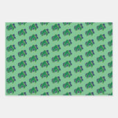 Justice League | Brush & Halftone Aquaman Symbol Wrapping Paper Sheets (Front 3)