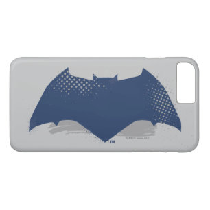 Justice League   Brush & Halftone Batman Symbol iPhone 8 Plus/7 Plus Case