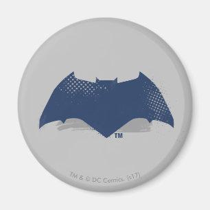 Justice League Brush & Halftone Batman Symbol Magnet
