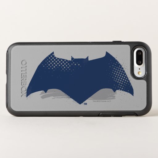 Justice League | Brush & Halftone Batman Symbol OtterBox Symmetry iPhone 8 Plus/7 Plus Case