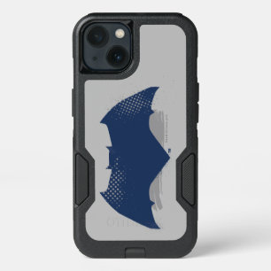 Justice League   Brush & Halftone Batman Symbol iPhone 13 Case