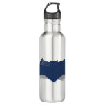 Justice League | Brush &amp; Halftone Batman Symbol Stainless Steel Water Bottle