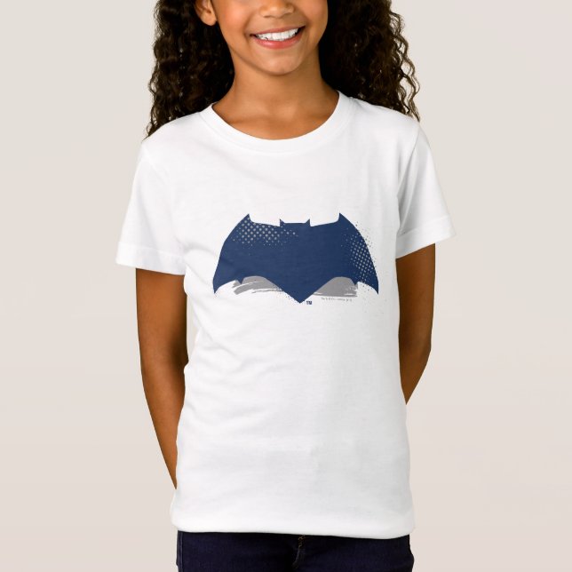 Justice League | Brush & Halftone Batman Symbol T-Shirt (Front)