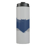 Justice League | Brush &amp; Halftone Batman Symbol Thermal Tumbler