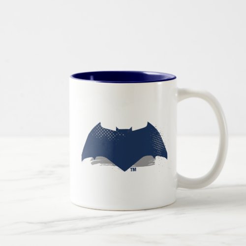 Justice League  Brush  Halftone Batman Symbol Two_Tone Coffee Mug