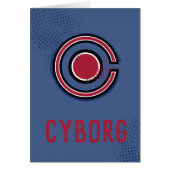 Justice League | Brush & Halftone Cyborg Symbol (Front)