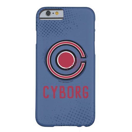 Justice League | Brush & Halftone Cyborg Symbol Barely There iPhone 6 Case
