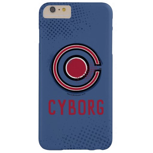Justice League | Brush & Halftone Cyborg Symbol Barely There iPhone 6 Plus Case