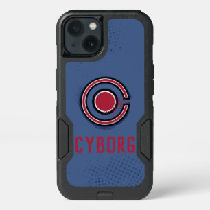 Justice League   Brush & Halftone Cyborg Symbol iPhone 13 Case