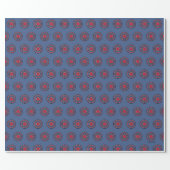 Justice League | Brush & Halftone Cyborg Symbol Wrapping Paper (Flat)