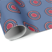 Justice League | Brush & Halftone Cyborg Symbol Wrapping Paper (Roll Corner)