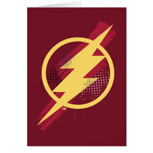 Justice League  Brush  Halftone Flash Symbol