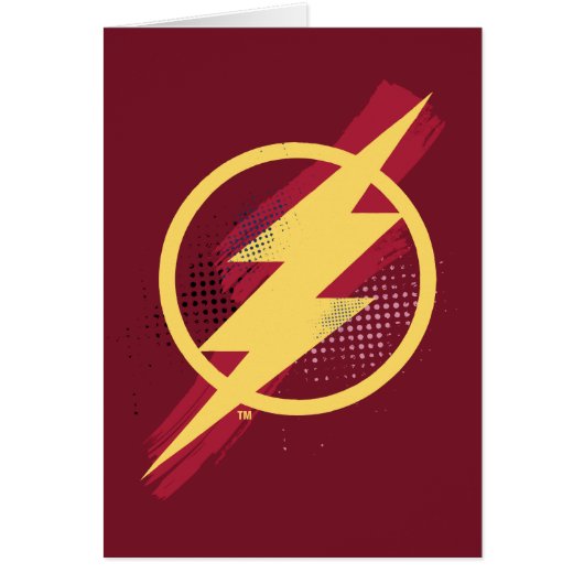 Justice League | Brush & Halftone Flash Symbol (Front)
