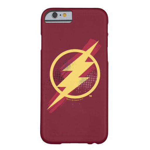 Justice League | Brush & Halftone Flash Symbol Barely There iPhone 6 Case