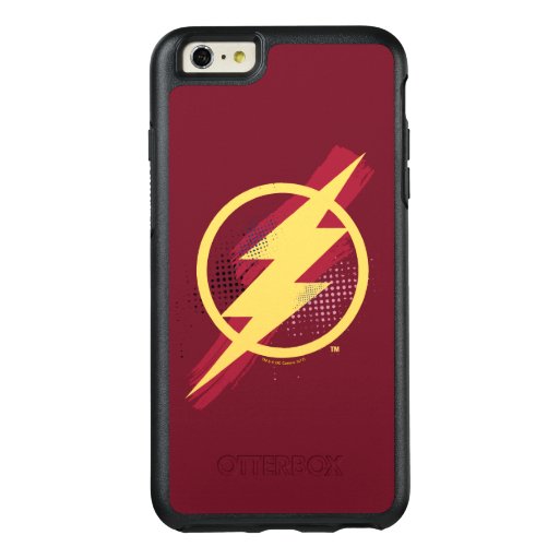 Justice League | Brush & Halftone Flash Symbol OtterBox iPhone 6/6s Plus Case
