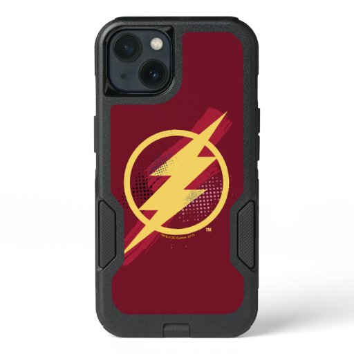Justice League | Brush & Halftone Flash Symbol iPhone 13 Case