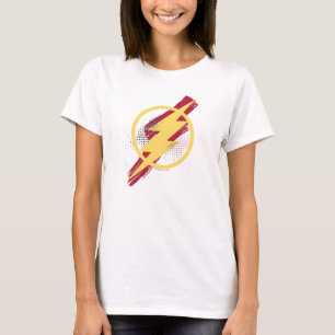Justice League Brush & Halftone Flash Symbol T-Shirt