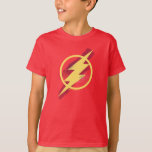 Justice League | Brush &amp; Halftone Flash Symbol T-shirt at Zazzle