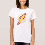 Justice League | Brush &amp; Halftone Flash Symbol T-Shirt