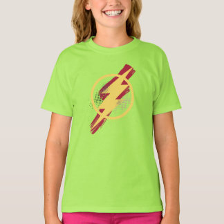 Justice League | Brush & Halftone Flash Symbol T-Shirt