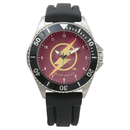 Justice League  Brush  Halftone Flash Symbol Watch