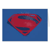 Justice League | Brush & Halftone Superman Symbol (Front Horizontal)