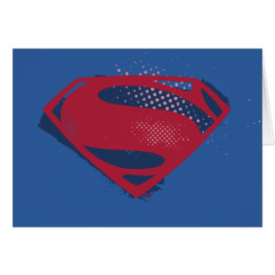 Justice League   Brush & Halftone Superman Symbol Cards