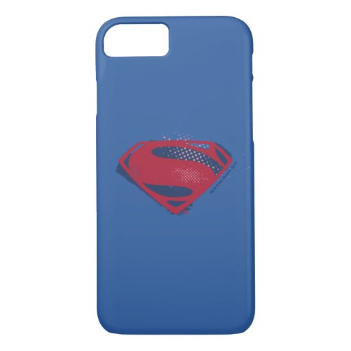 Justice League | Brush & Halftone Superman Symbol iPhone 8/7 Case