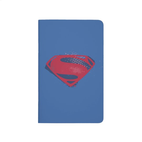 Justice League Brush Halftone Superman Symbol Journal