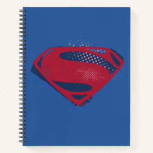 Justice League   Brush & Halftone Superman Symbol Notebook