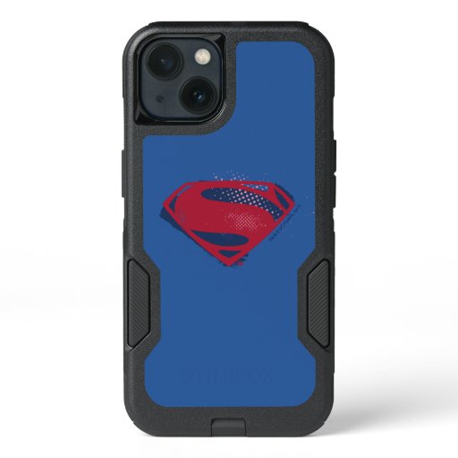 Justice League | Brush & Halftone Superman Symbol iPhone 13 Case