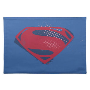 Justice League   Brush & Halftone Superman Symbol Placemat