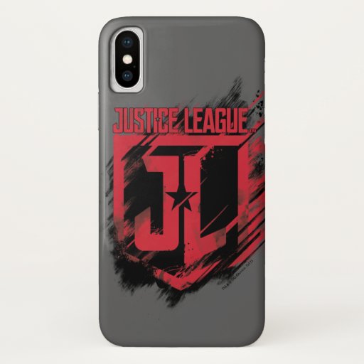 Justice League | Brushed Paint JL Shield iPhone X Case