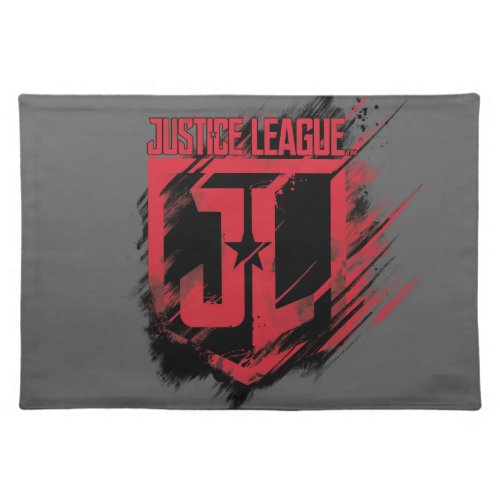 Justice League  Brushed Paint JL Shield Cloth Placemat