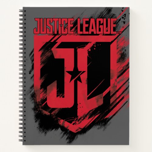 Justice League  Brushed Paint JL Shield Notebook