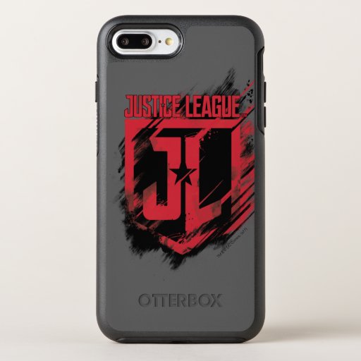 Justice League | Brushed Paint JL Shield OtterBox Symmetry iPhone 8 Plus/7 Plus Case