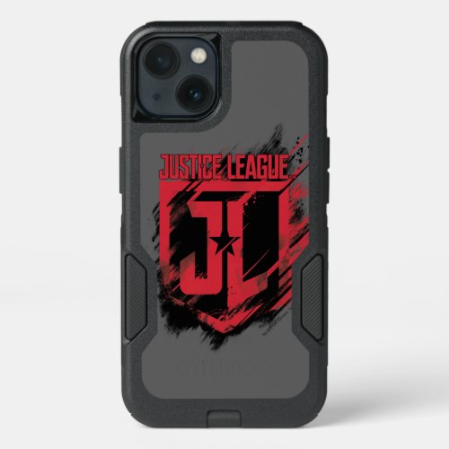 Justice League  Brushed Paint JL Shield iPhone 13 Case