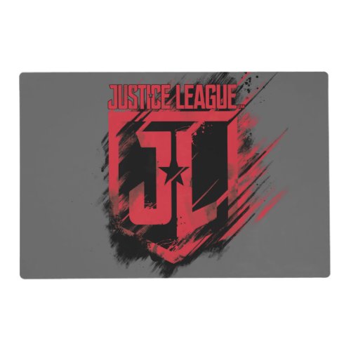 Justice League  Brushed Paint JL Shield Placemat