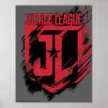 Justice League | Brushed Paint JL Shield Poster