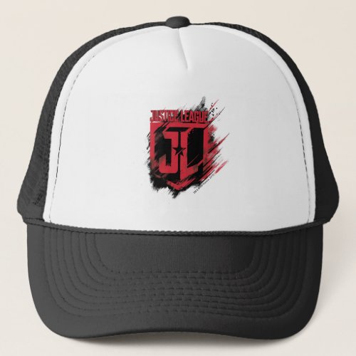 Justice League  Brushed Paint JL Shield Trucker Hat