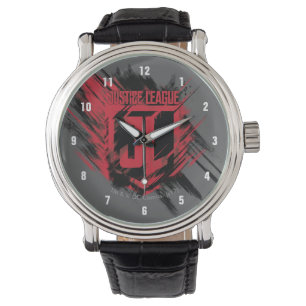 Justice League   Brushed Paint JL Shield Watch