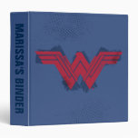 Justice League | Brushed Wonder Woman Symbol 3 Ring Binder