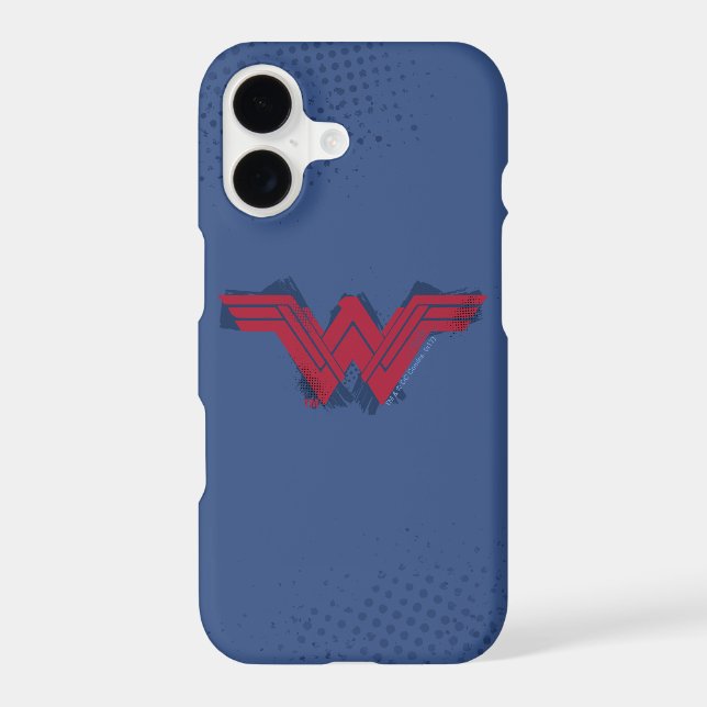 Justice League | Brushed Wonder Woman Symbol Case-Mate iPhone Case (Back)