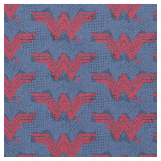 Justice League | Brushed Wonder Woman Symbol Fabric