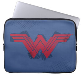 Justice League Brushed Wonder Woman Symbol Laptop Sleeve