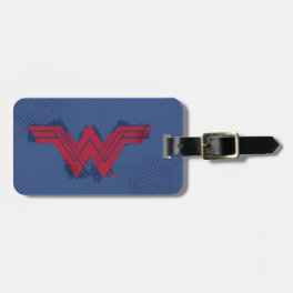 Justice League Brushed Wonder Woman Symbol Luggage Tag