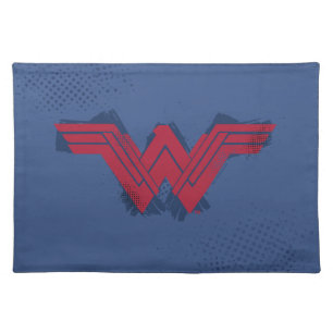 Justice League   Brushed Wonder Woman Symbol Placemat