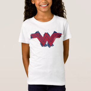 Justice League   Brushed Wonder Woman Symbol T-Shirt